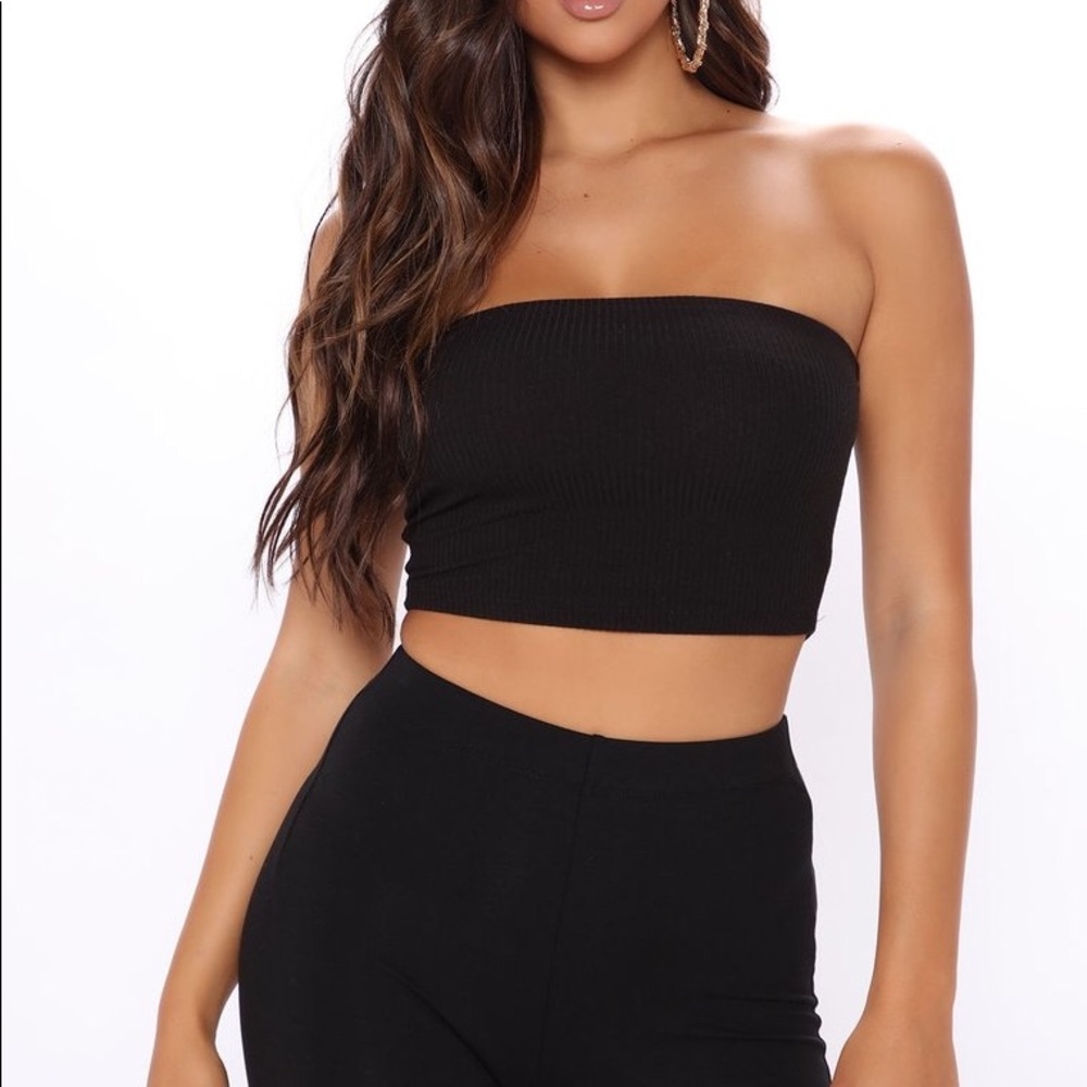 FASHION NOVA Black Tube Top